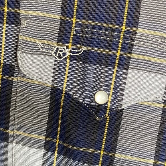 Flying R Ranchwear Western Pearl Snap Shirt Size L-XL (see measurements) - Picture 3 of 6